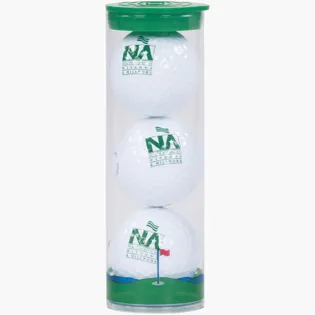 Picture For 3 Ball Clear Tube W/ Pinnacle Rush Golf Balls