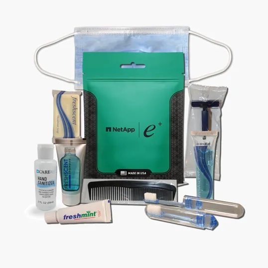 Hygiene Kit with Waterproof Case, 9-Piece Travel Set — view 4