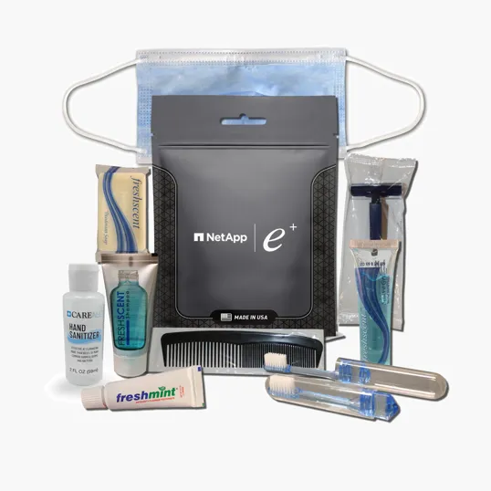 Hygiene Kit with Waterproof Case, 9-Piece Travel Set — view 2
