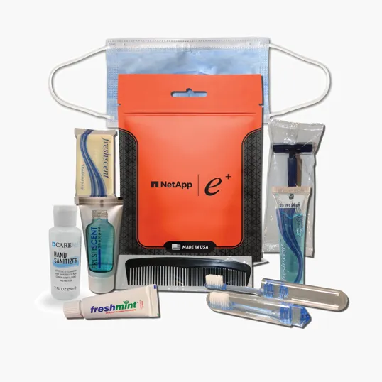 Hygiene Kit with Waterproof Case, 9-Piece Travel Set — view 5