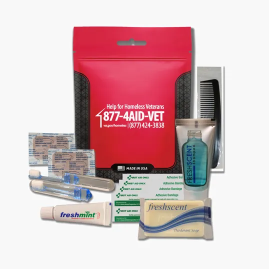 Hygiene Kit with Toothbrush, Toothpaste, Shampoo, Soap, Bandages, and Comb — view 6