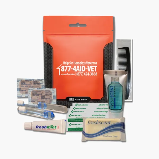 Hygiene Kit with Toothbrush, Toothpaste, Shampoo, Soap, Bandages, and Comb — view 5