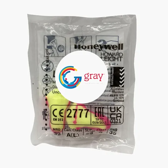 Cordless Ear Plugs with Custom Round Label, NRR 33