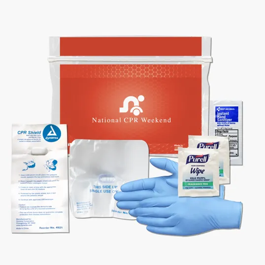 CPR Kit with Mask, Gloves, and Sanitizer — view 4