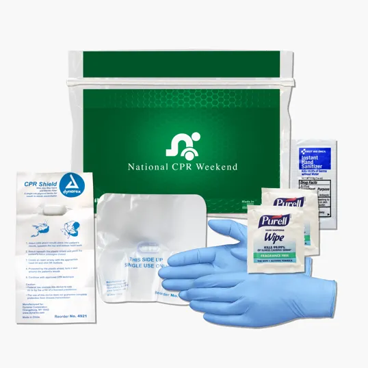 CPR Kit with Mask, Gloves, and Sanitizer — view 2
