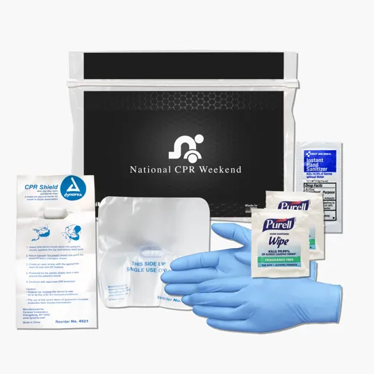 CPR Kit with Mask, Gloves, and Sanitizer