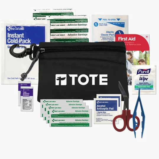 Personal First Aid Kit with Carabiner — view 2