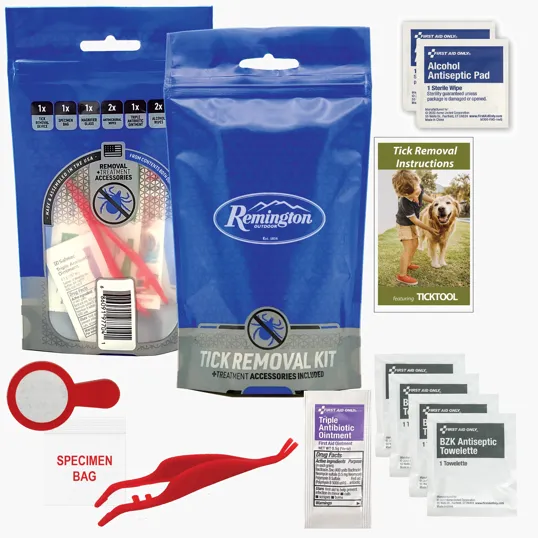 Tick Removal Kit with Patented Tick Tool and First Aid Supplies
