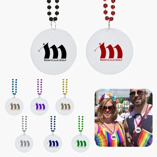 Medallion Beads Plastic Beaded Necklaces — view 9