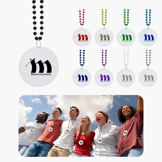 Medallion Beads Plastic Beaded Necklaces — view 10