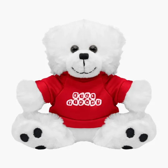 6" Teddy Bear with Customizable Tee Shirt — view 2