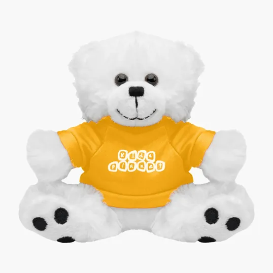 6" Teddy Bear with Customizable Tee Shirt — view 4