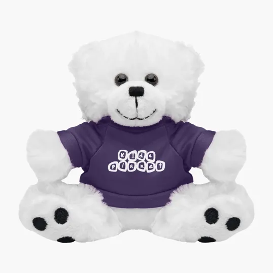 6" Teddy Bear with Customizable Tee Shirt — view 10