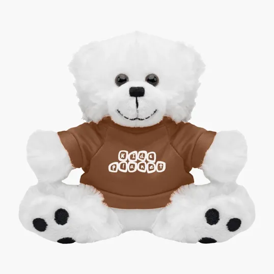 6" Teddy Bear with Customizable Tee Shirt — view 11