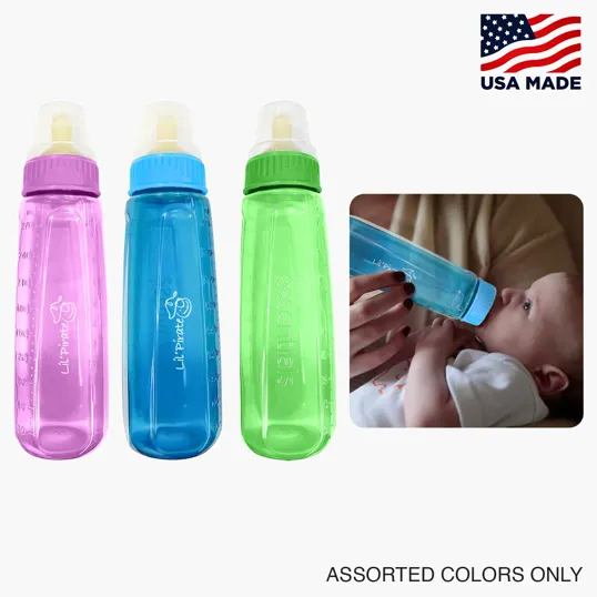 9oz BPA-Free Baby Bottle with Braille Markings