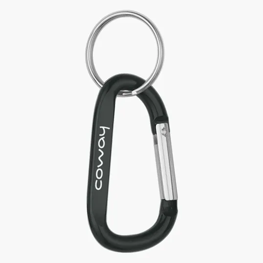 Small Metal Carabiner with Single Latch and Retractable Hinge — view 3