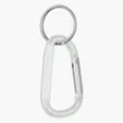 Small Metal Carabiner with Single Latch and Retractable Hinge — view 4