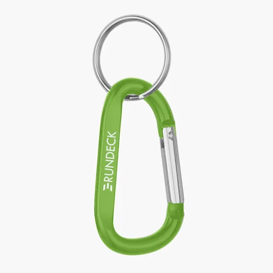 6mm Metal Carabiner Keychain with Single Latch — view 2