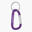 6mm Metal Carabiner Keychain with Single Latch — view 4