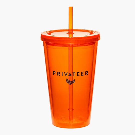16oz Cup with Straw — view 2