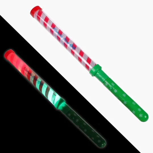 Candy Cane Light Up Wand, 10"