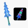 LED Tree Wand with Multi-Color Light Show