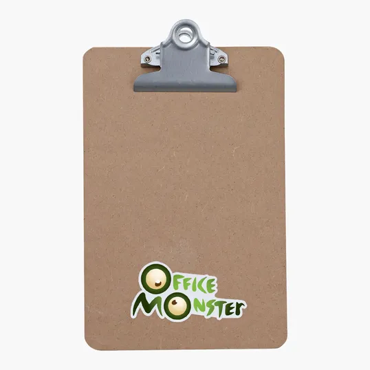 Mini Wood Clipboard with Steel Clip — view 2
