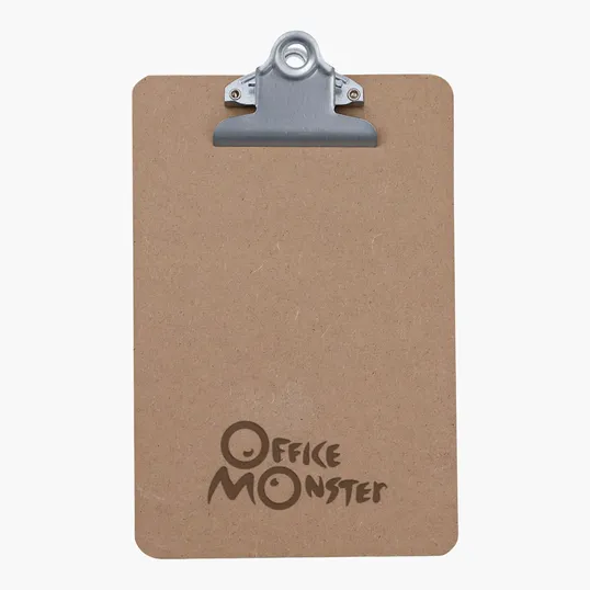Mini Wood Clipboard with Steel Clip — view 3