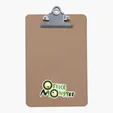 Mini Wood Clipboard with Steel Clip — view 2