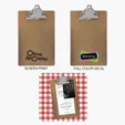 Mini Wood Clipboard with Steel Clip