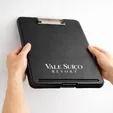 Storage Clipboard with Low-Profile Clip and Hanging Hole — view 4