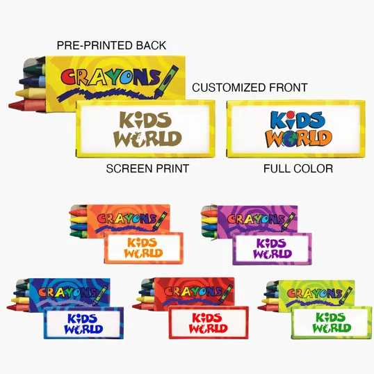 4pk Crayons, Non-Toxic Wax Crayons — view 7
