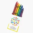 6pk Crayons in Illustrated Box — view 2