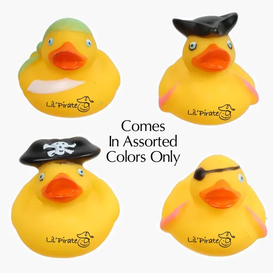 Pirate Duck Squeezable Floating Bath Toy