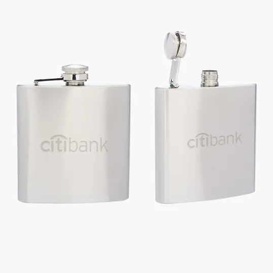 6 oz Stainless Steel Flask — view 3