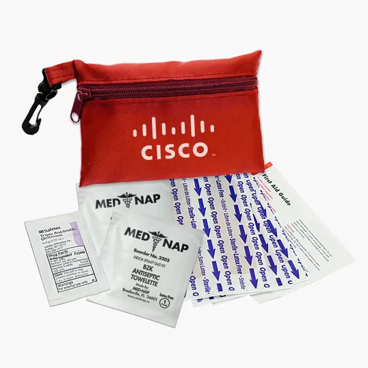11-Piece First Aid Kit with Zipper Case