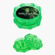 Translucent 2-Piece Plastic Grinder with Magnetic Closure — view 2