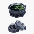 Translucent 2-Piece Plastic Grinder with Magnetic Closure — view 3