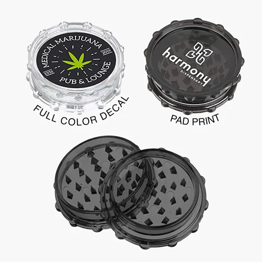 Translucent Plastic Grinder, 2-Piece — view 3
