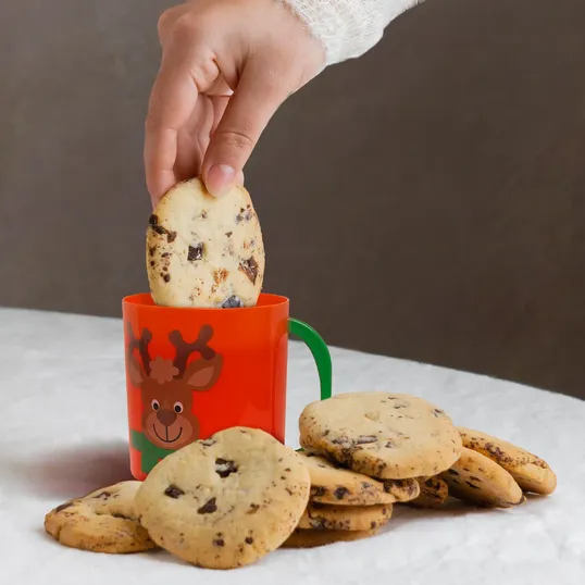Reindeer Mug, 8 oz Plastic Holiday Mug — view 3