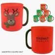 Reindeer Mug, 8 oz Plastic Holiday Mug