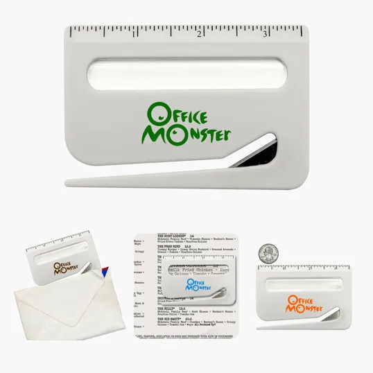3-in-1 Letter Opener with Magnifier and Ruler