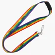 Rainbow Breakaway Lanyard with Swivel Hook