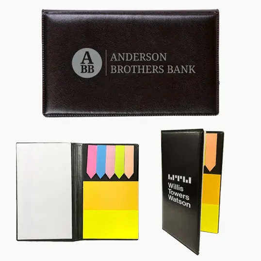Sticky Note Holder with Flags and Notepads