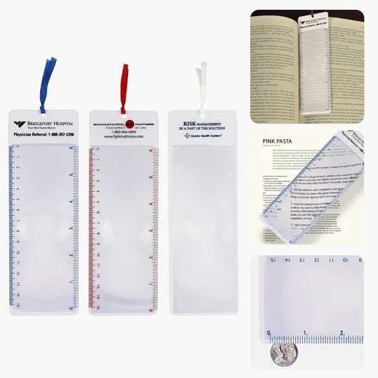 3-in-1 Bookmark with Magnifier and Ruler — view 4