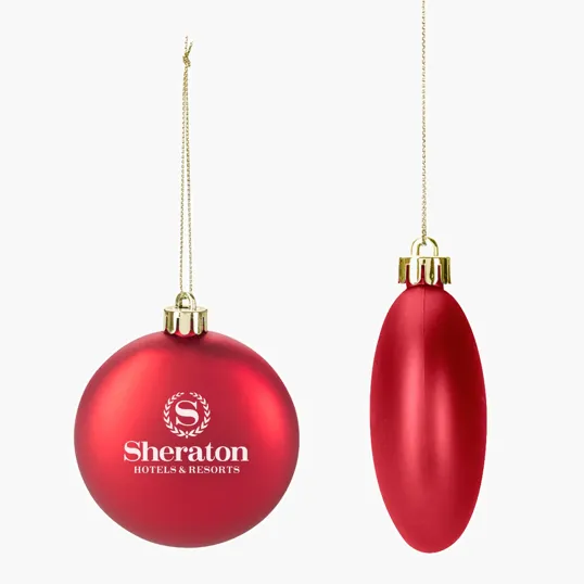 Flat Ornament, Shatter-Resistant Plastic