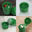 4-in-1 Pill Box with Water Cup, Cutter, and Crusher — view 7