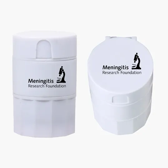 4-in-1 Pill Box with Water Cup, Cutter, and Crusher — view 3