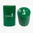 4-in-1 Pill Box with Water Cup, Cutter, and Crusher