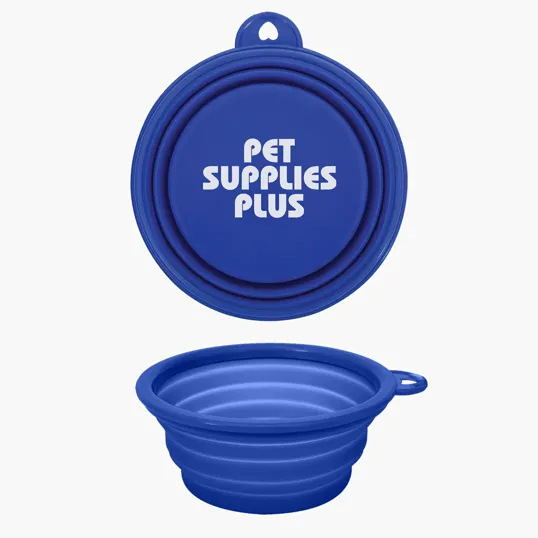 Collapsible Silicone Pet Bowl with Carabiner Hole